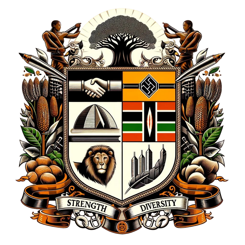 The full armorial achievement of the House of De Bellotte